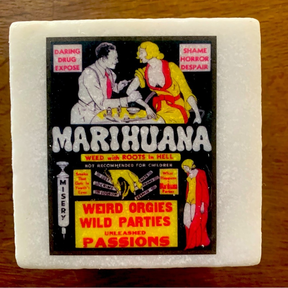Set of 4 Vintage Movie Poster Coasters